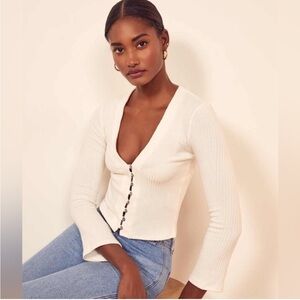 Reformation Gellar Knit Top